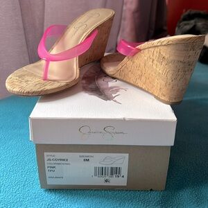 Jessica Simpson jelly wedge NIB size 8 M